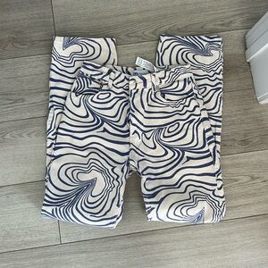 Zara blue swirl denim